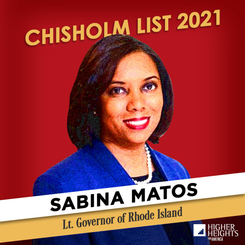 Chisholm 2021 – Sabina Matos, Lt. Governor of Rhode Island Profile Picture