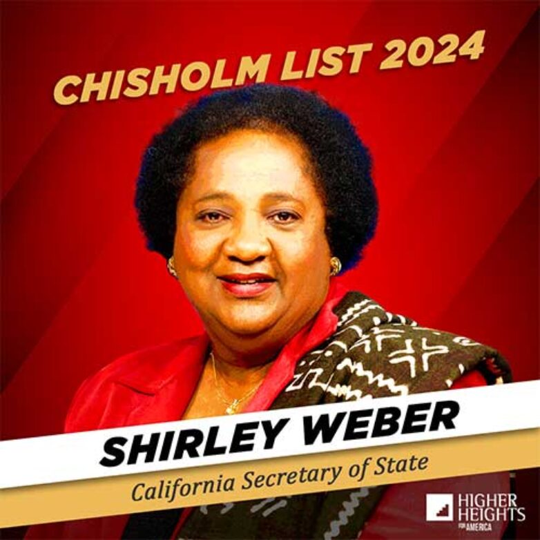 11. Chisholm 2024 – Shirley Nash Weber, California Secretary of State Profile Picture