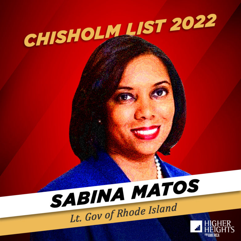 23  Chisholm 2022 – Sabina Matos, Lt. Governor of Rhode Island Profile Picture