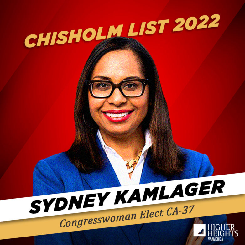 18.  Chisholm 2022 – Sydney Kamlager, Congresswoman-Elect CA-37 Profile Picture