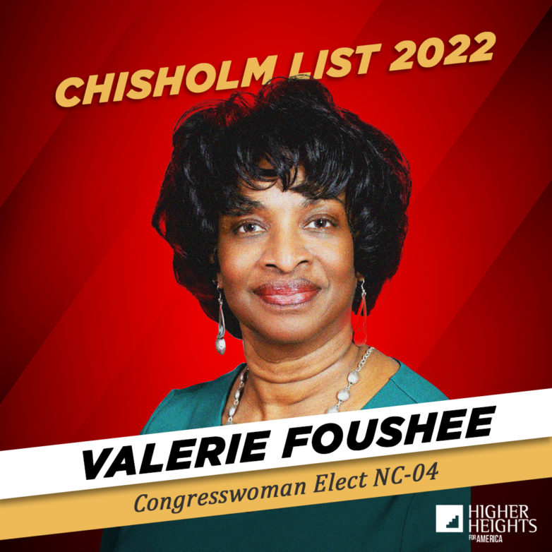 17. Chisholm 2022 – Valerie Foushee, Congresswoman-Elect NC-04 Profile Picture